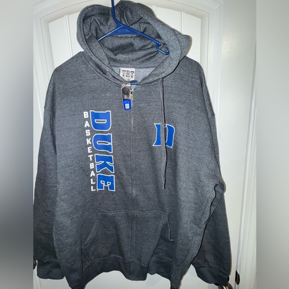 Duke Blue Devils Full Zip Jacket Basketball Black Size XL TRT Classics - Picture 8 of 9